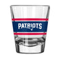 New England Patriots 2oz Stripe Shot Glass