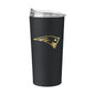 New England Patriots Black 20oz Foil Powder Coat Tumbler