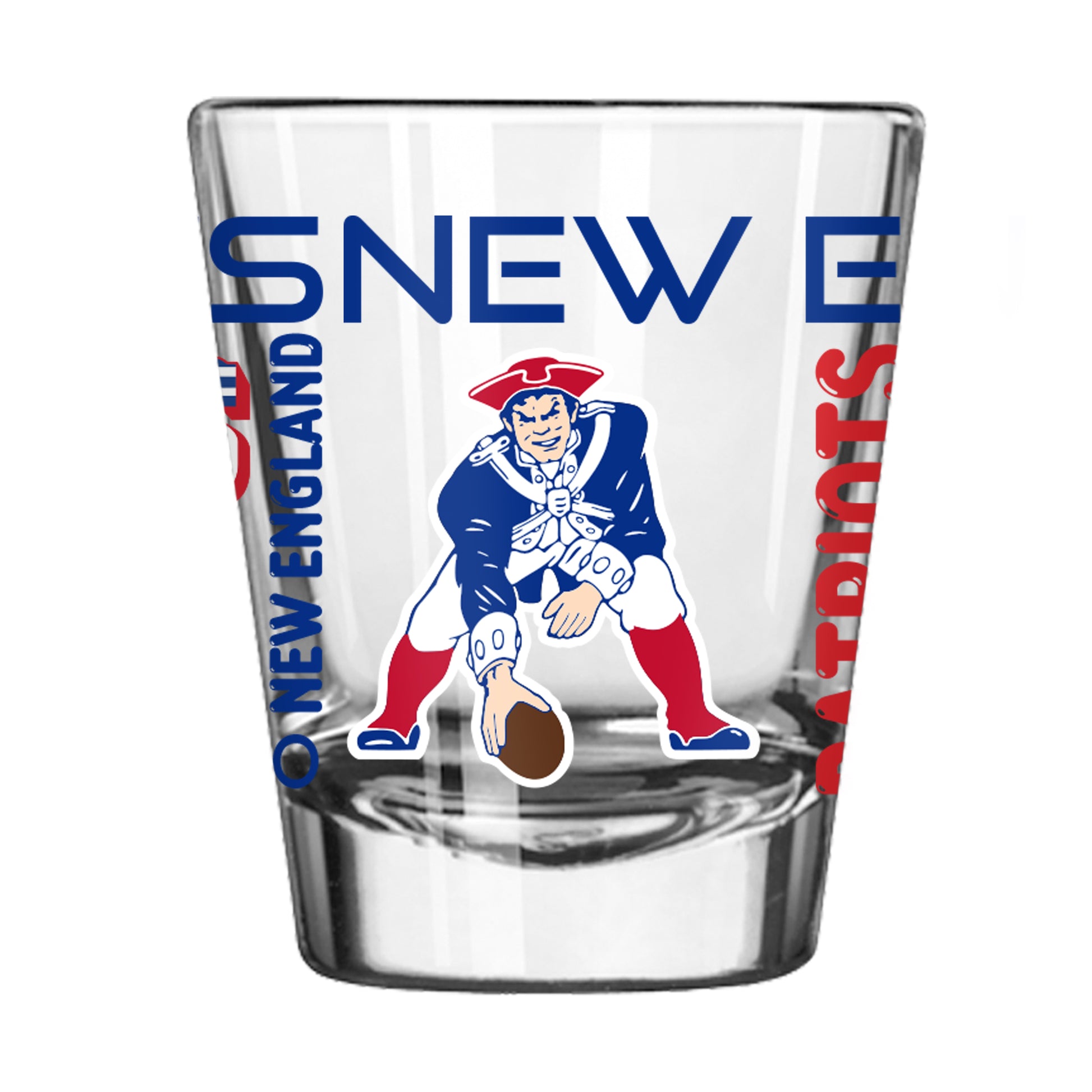 New England Patriots Vintage 2oz Spirit Shot Glass