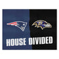 NFL House Divided Mat - Patriots / Ravens