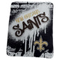 New Orleans Saints Classic Graffiti Fleece Throw