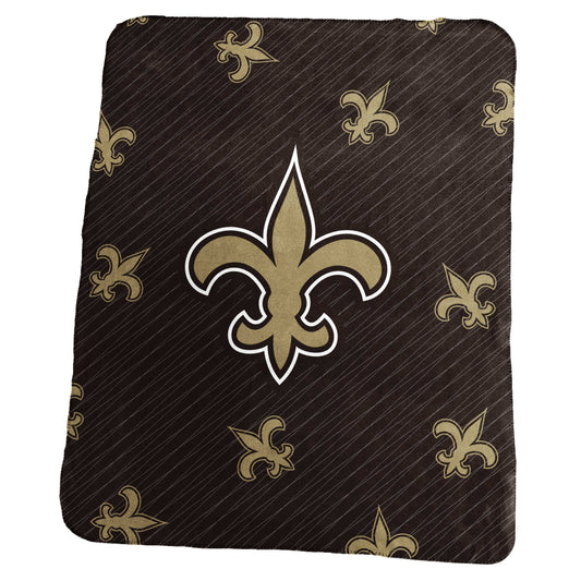 New Orleans Saints Repeating Classic Fleece Throw