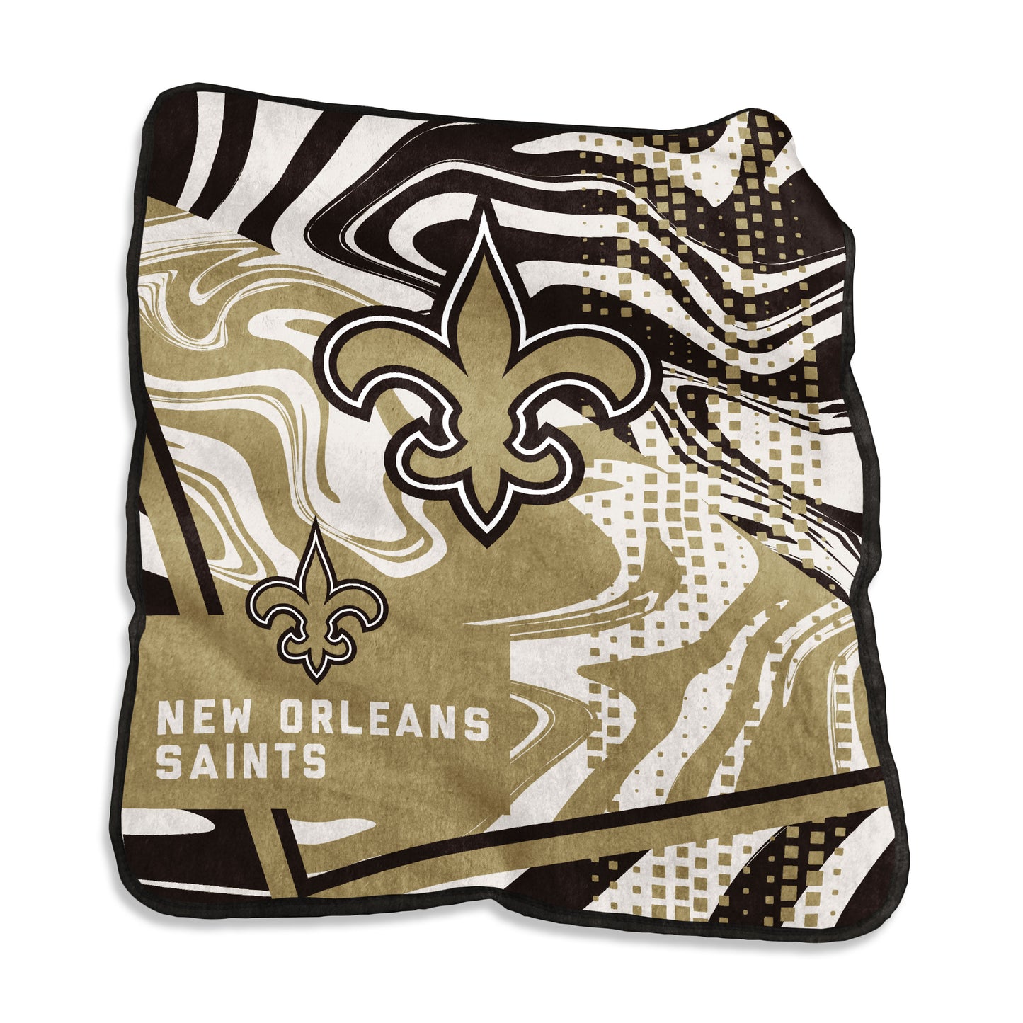 New Orleans Saints Swirl Raschel Throw