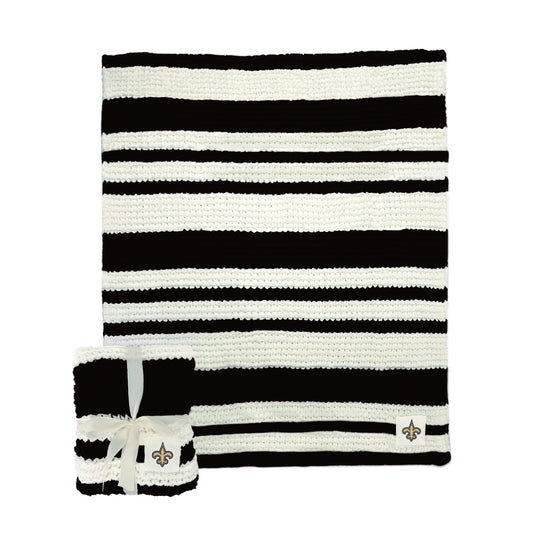 New Orleans Saints Cable Knit Throw 50x60