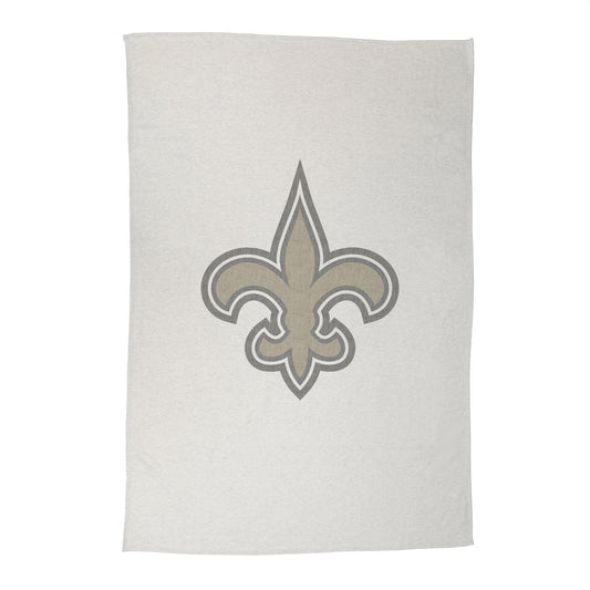 New Orleans Saints Oversized Logo Sublimated Sweatshirt Blanket