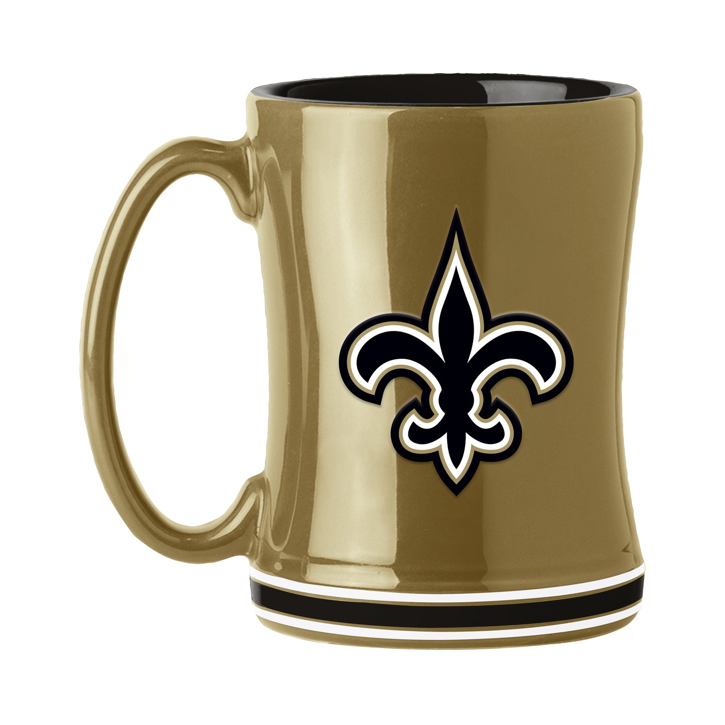 New Orleans Saints 14oz Secondary Color Relief Mug