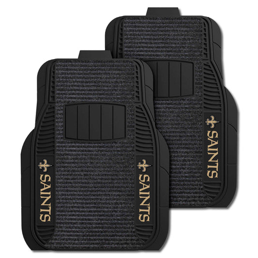 NFL - New Orleans Saints 2-pc Deluxe Car Mat Set