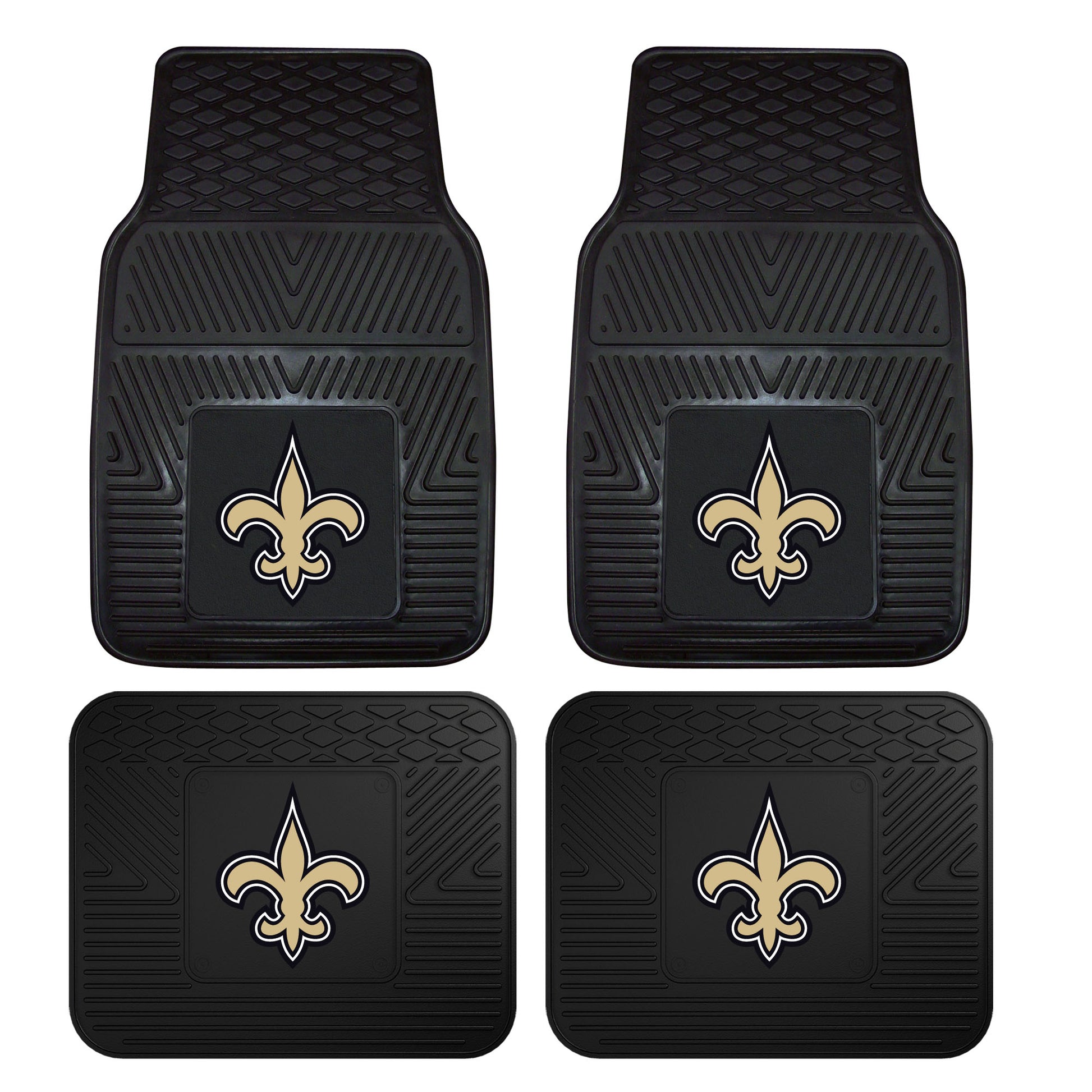 NFL - New Orleans Saints 4-pc Vinyl Car Mat Set