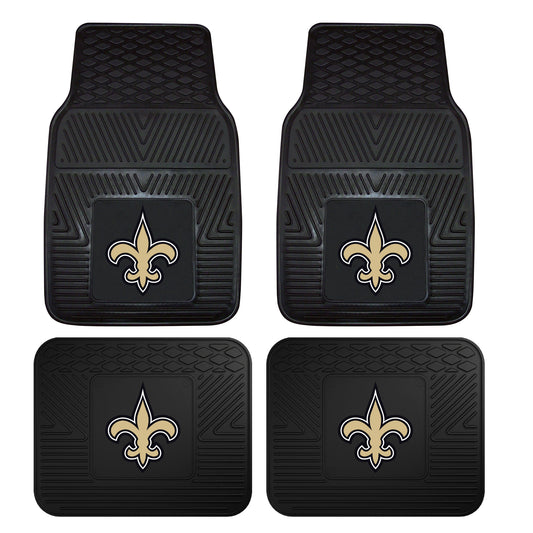 NFL - New Orleans Saints 4-pc Vinyl Car Mat Set