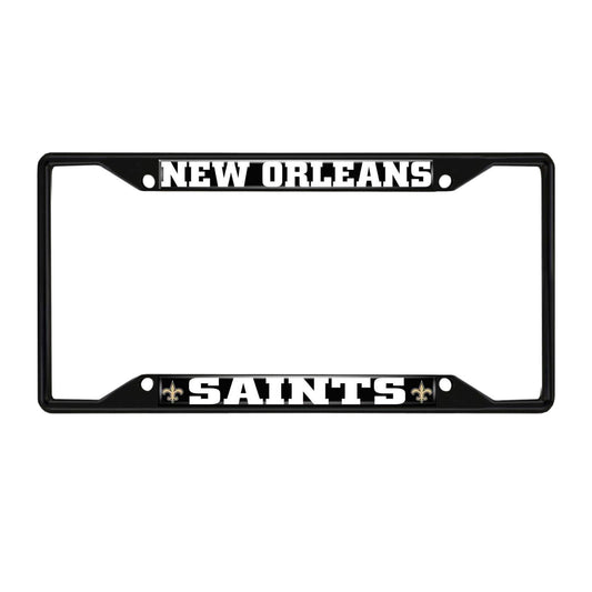 NFL - New Orleans Saints Black License Plate Frame