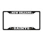 NFL - New Orleans Saints Black License Plate Frame