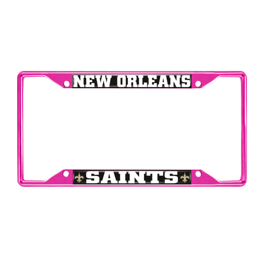 NFL - New Orleans Saints-Pink License Plate Frame