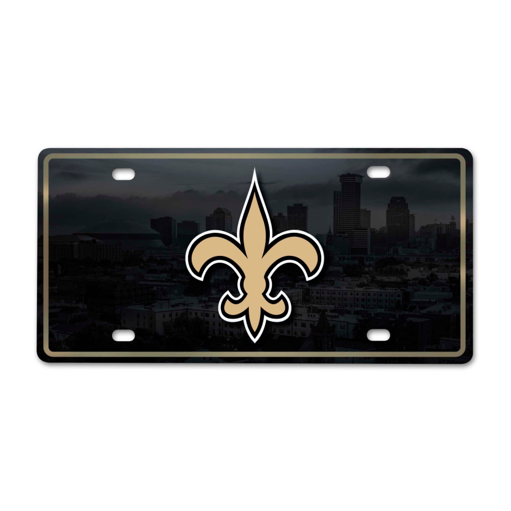 NFL - New Orleans Saints Flat Metal License Plate