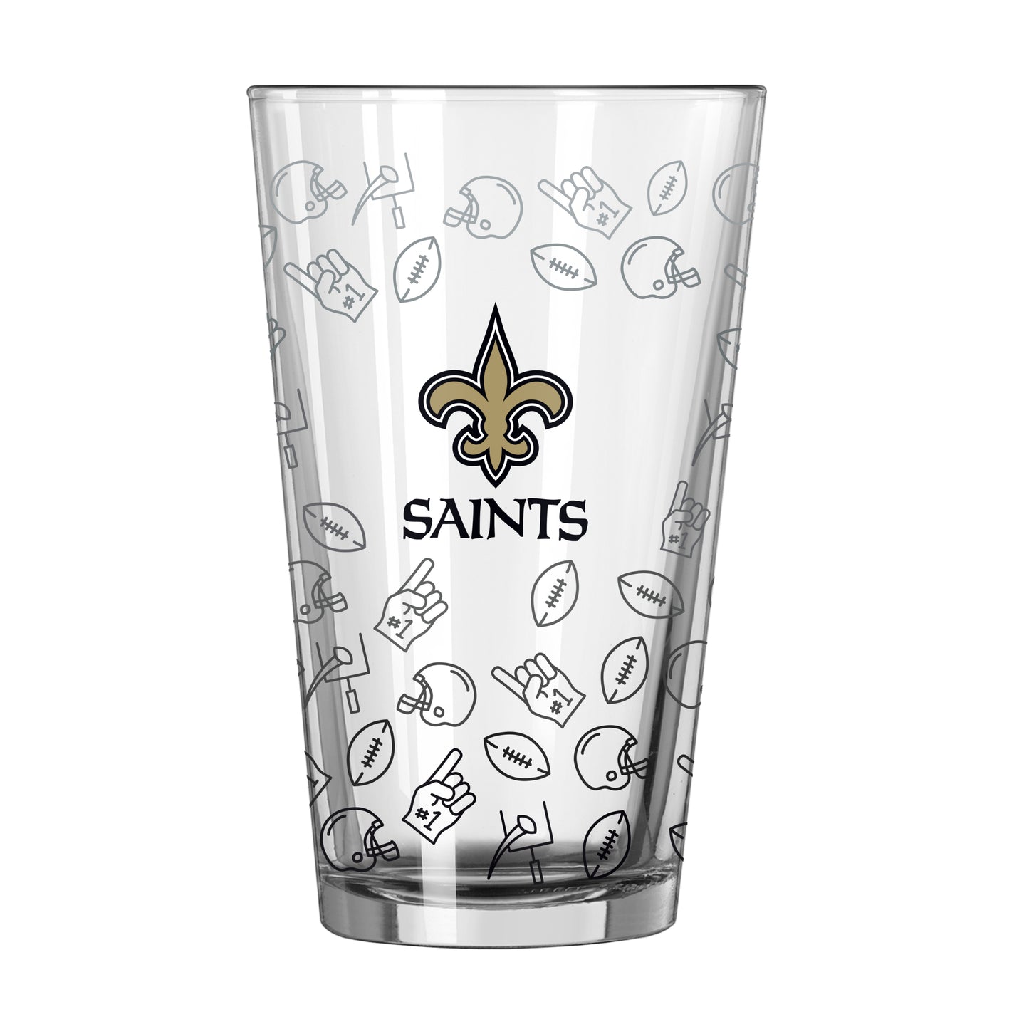 New Orleans Saints 16oz Ombre Playmaker Pint Glass
