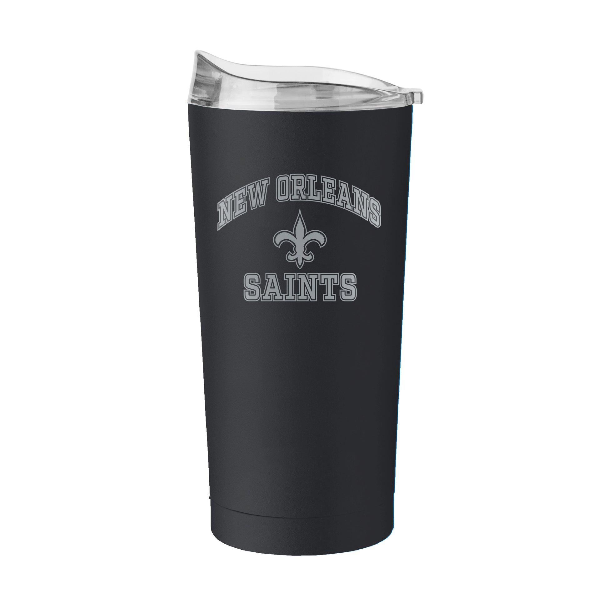 New Orleans Saints 20oz Athletic Etch Powder Coat Tumbler