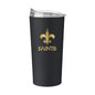 New Orleans Saints Black 20oz Foil Powder Coat Tumbler