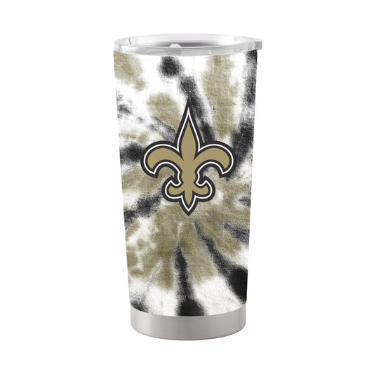 New Orleans Saints 20oz Tie Dye Stainless Steel Tumbler