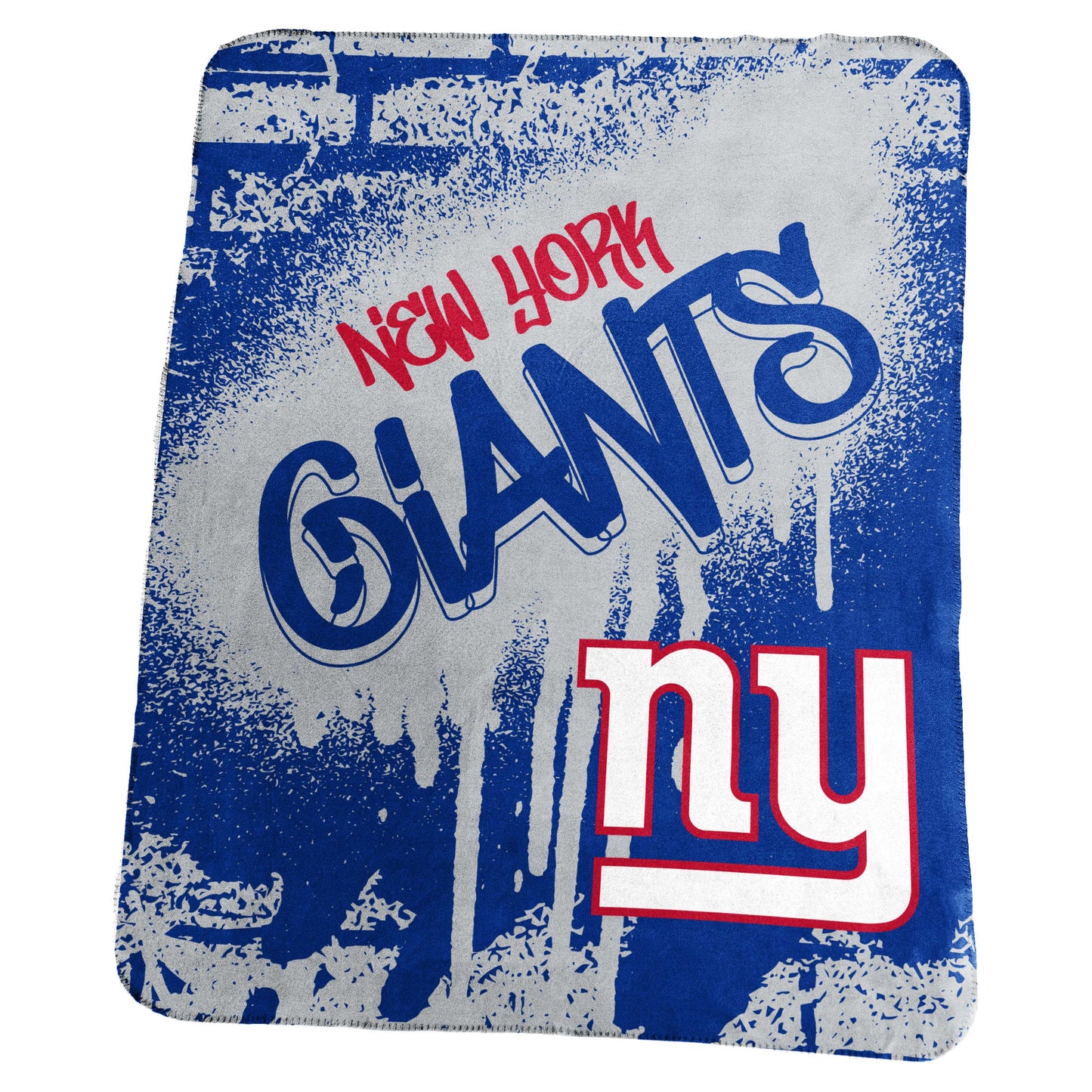 New York Giants Classic Graffiti Fleece Throw