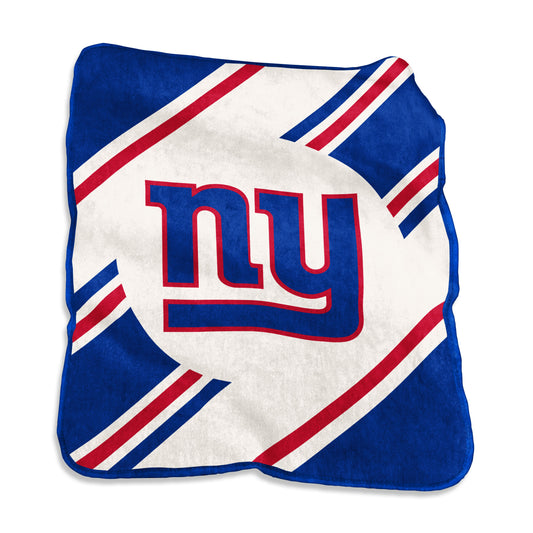 New York Giants Raschel Stripe Throw