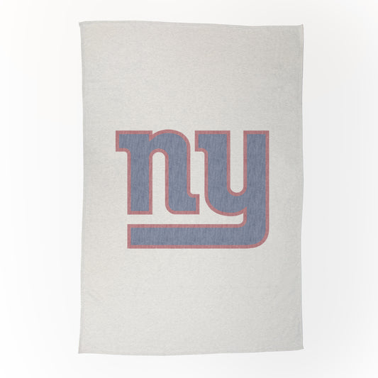 New York Giants Oversized Logo Sublimated Sweatshirt Blanket
