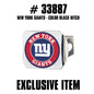 TRINITY NFL - New York Giants Color on Chrome Hitch Cover