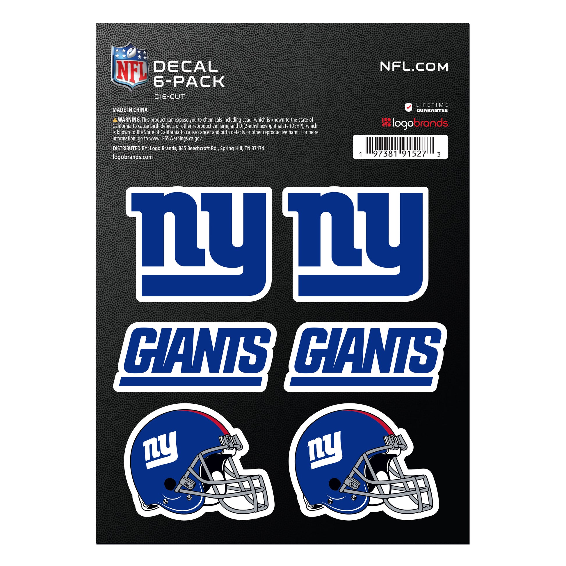 NFL - New York Giants DECAL6