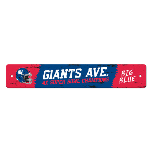 NFL - New York Giants Sign Street Flat