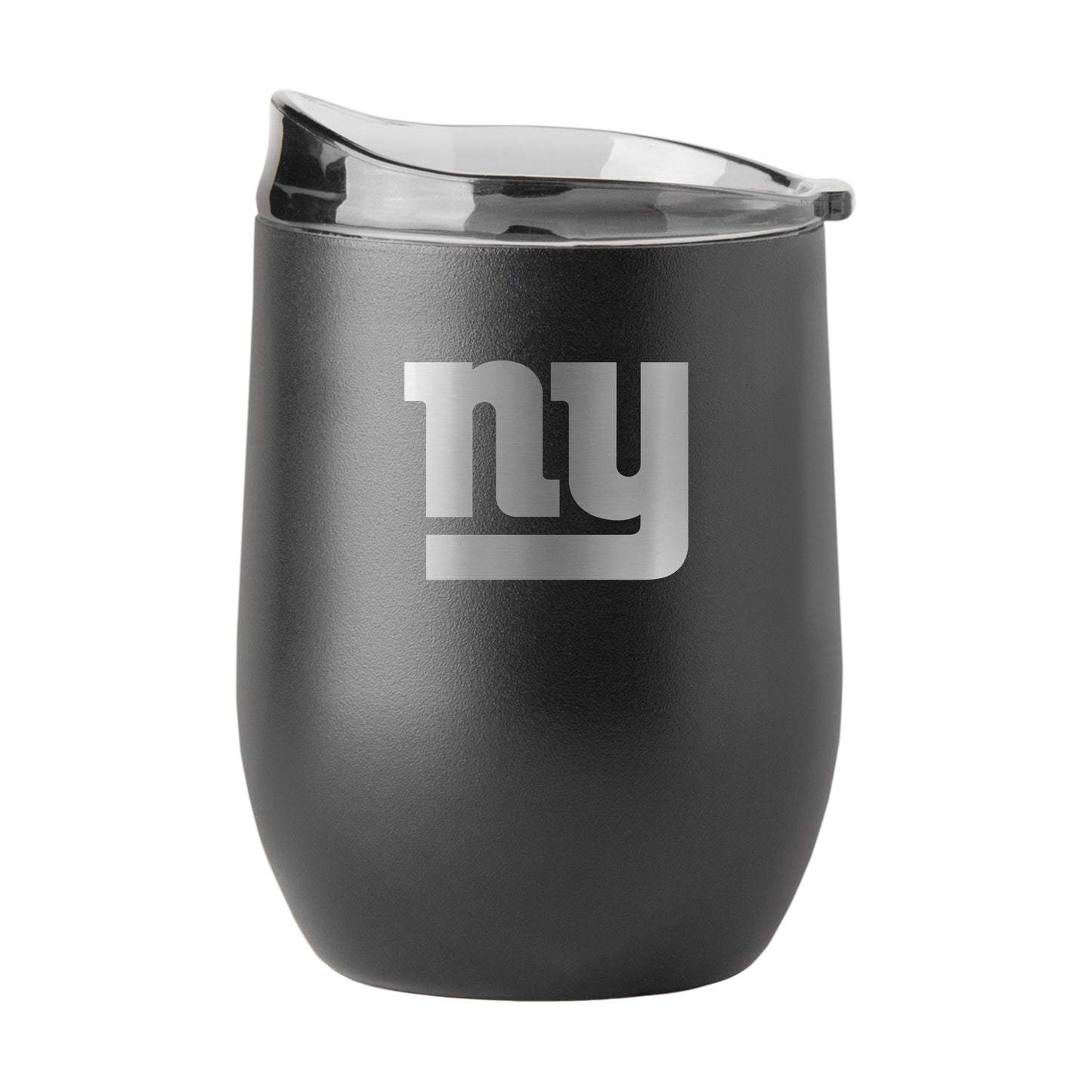 NY Giants 16oz Black Etch Powder Coat Curved Bev