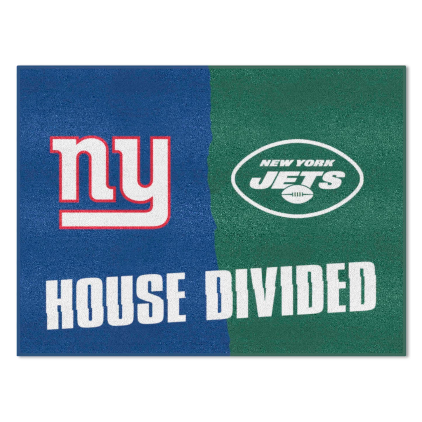 NFL House Divided Mat - Giants / Jets