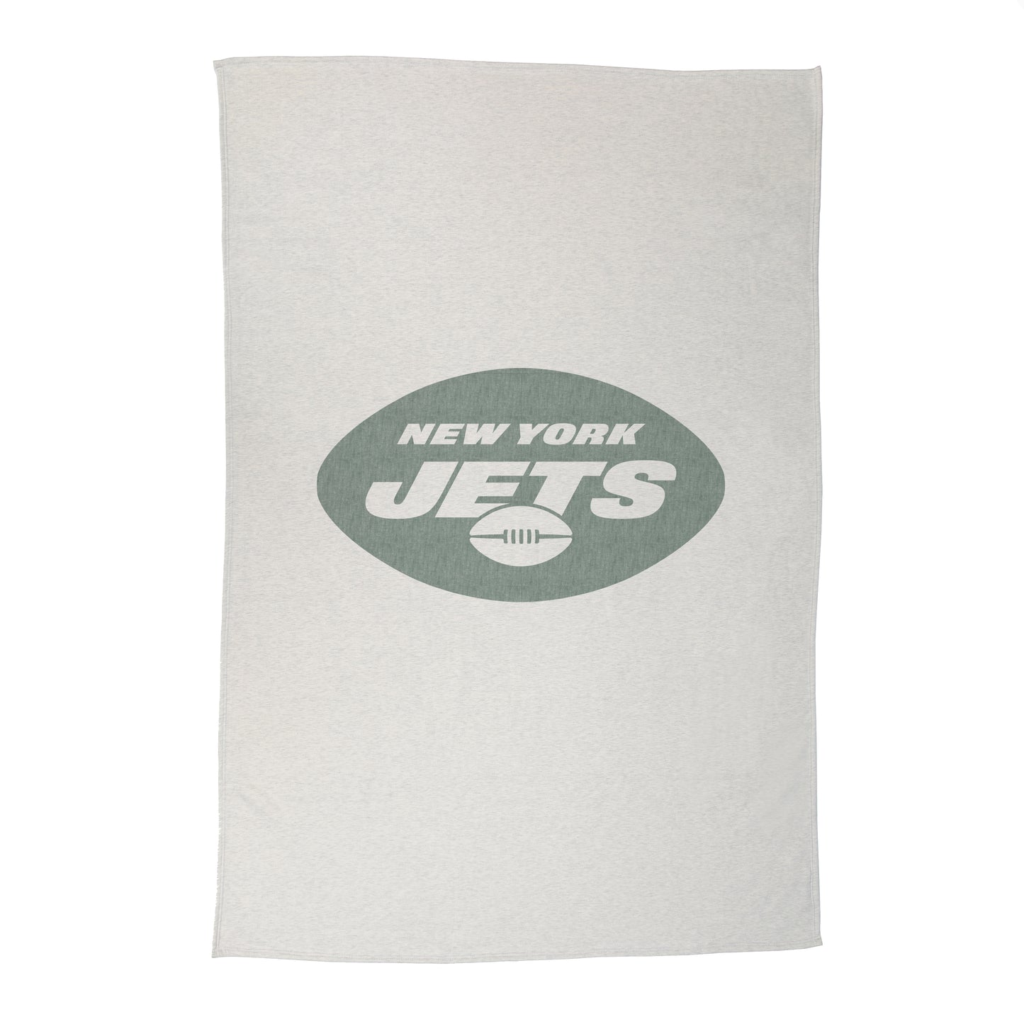 New York Jets Oversized Logo Sublimated Sweatshirt Blanket