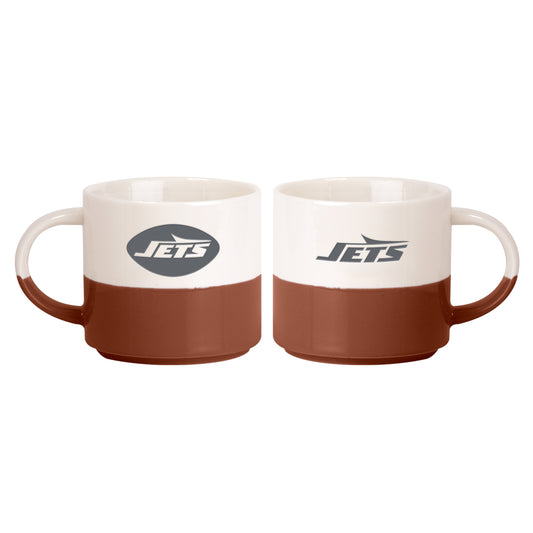 New York Jets 15oz Walmart Holiday Stackable Mug Set