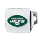 NFL - New York Jets Color on Chrome Hitch Cover