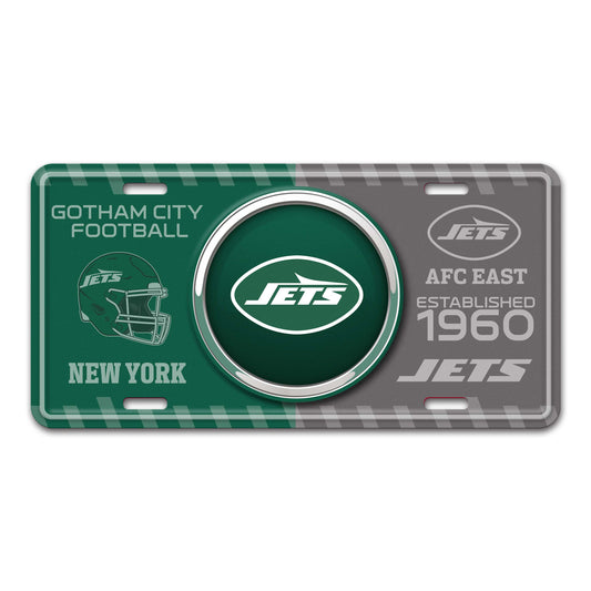 NFL - New York Jets Embossed Metal License Plate