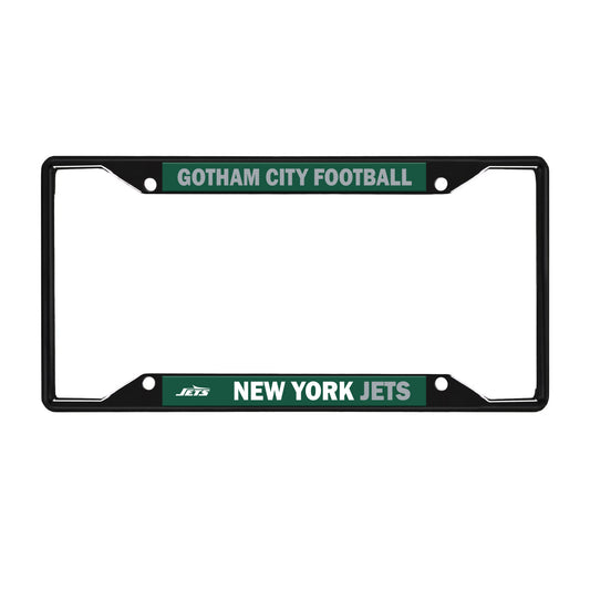 New York Jets License Black Trinity Plate Frame