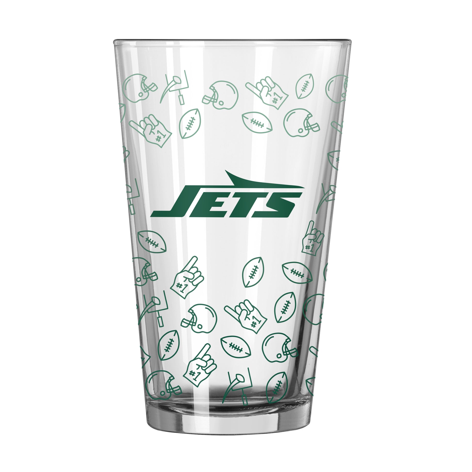 New York Jets 16oz Ombre Playmaker Pint Glass