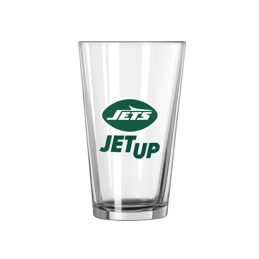 New York Jets 16oz Slogan Pint Glass