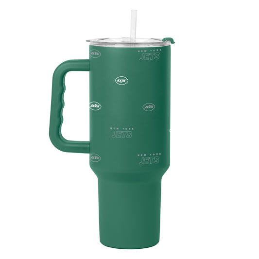 New York Jets 40oz Step And Repeat Powder Coat Tumbler