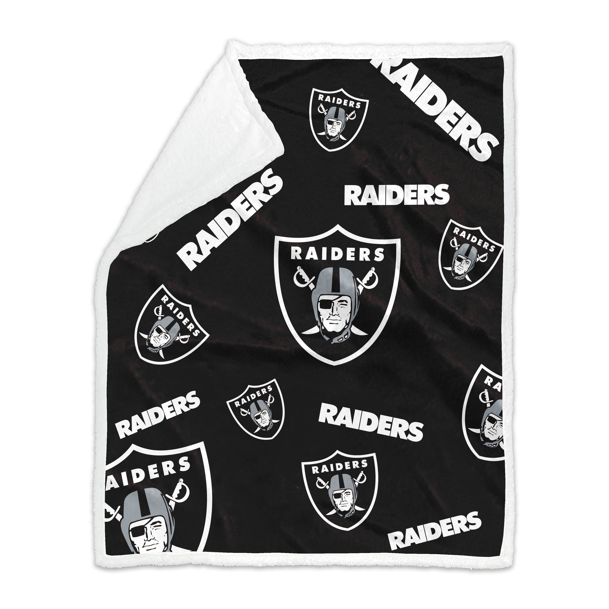 Las Vegas Raiders 50x60 Plush Sherpa Throw