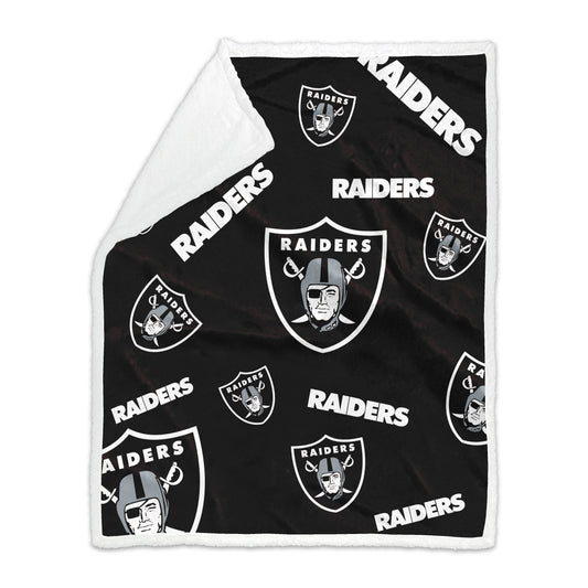 Las Vegas Raiders 50x60 Plush Sherpa Throw
