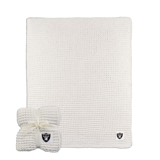 Las Vegas Raiders Cable Knit Throw 50x60