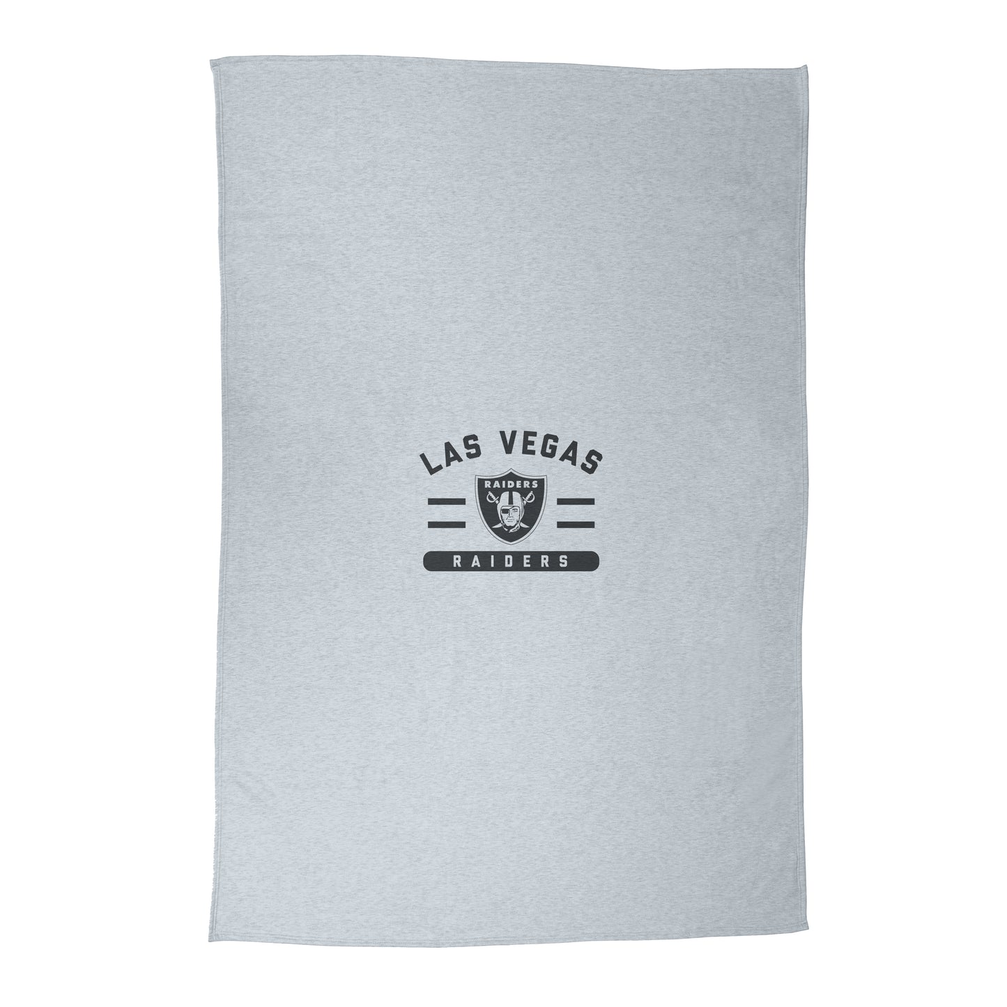 Las Vegas Raiders Gray Sublimated Sweatshirt Blanket