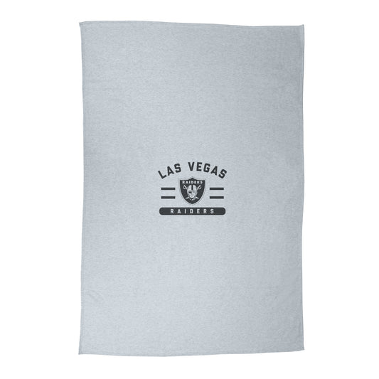 Las Vegas Raiders Gray Sublimated Sweatshirt Blanket