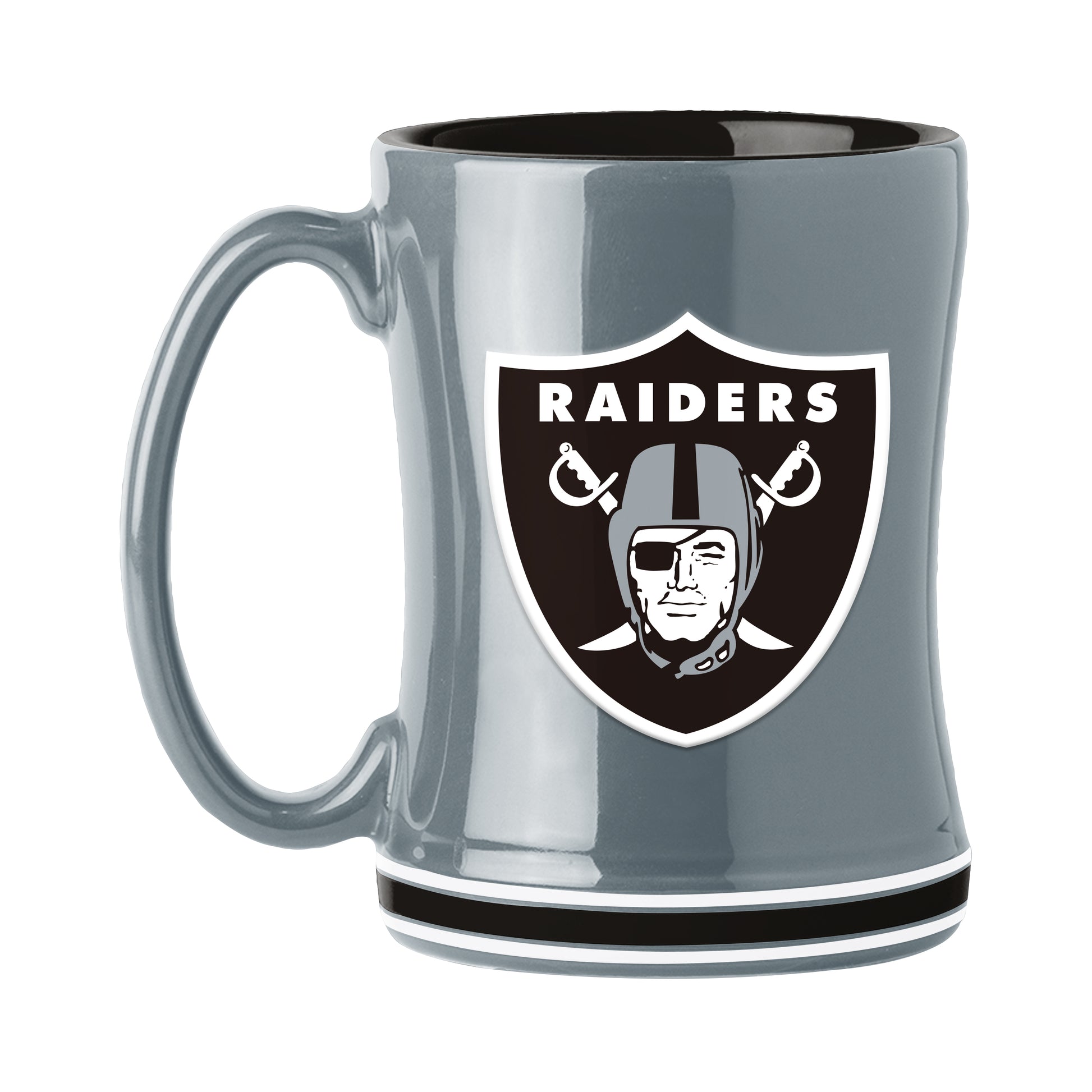 Las Vegas Raiders 14oz Secondary Color Relief Mug