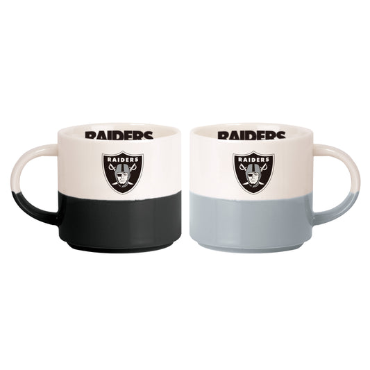 Las Vegas Raiders 15oz Stackable Mug Set