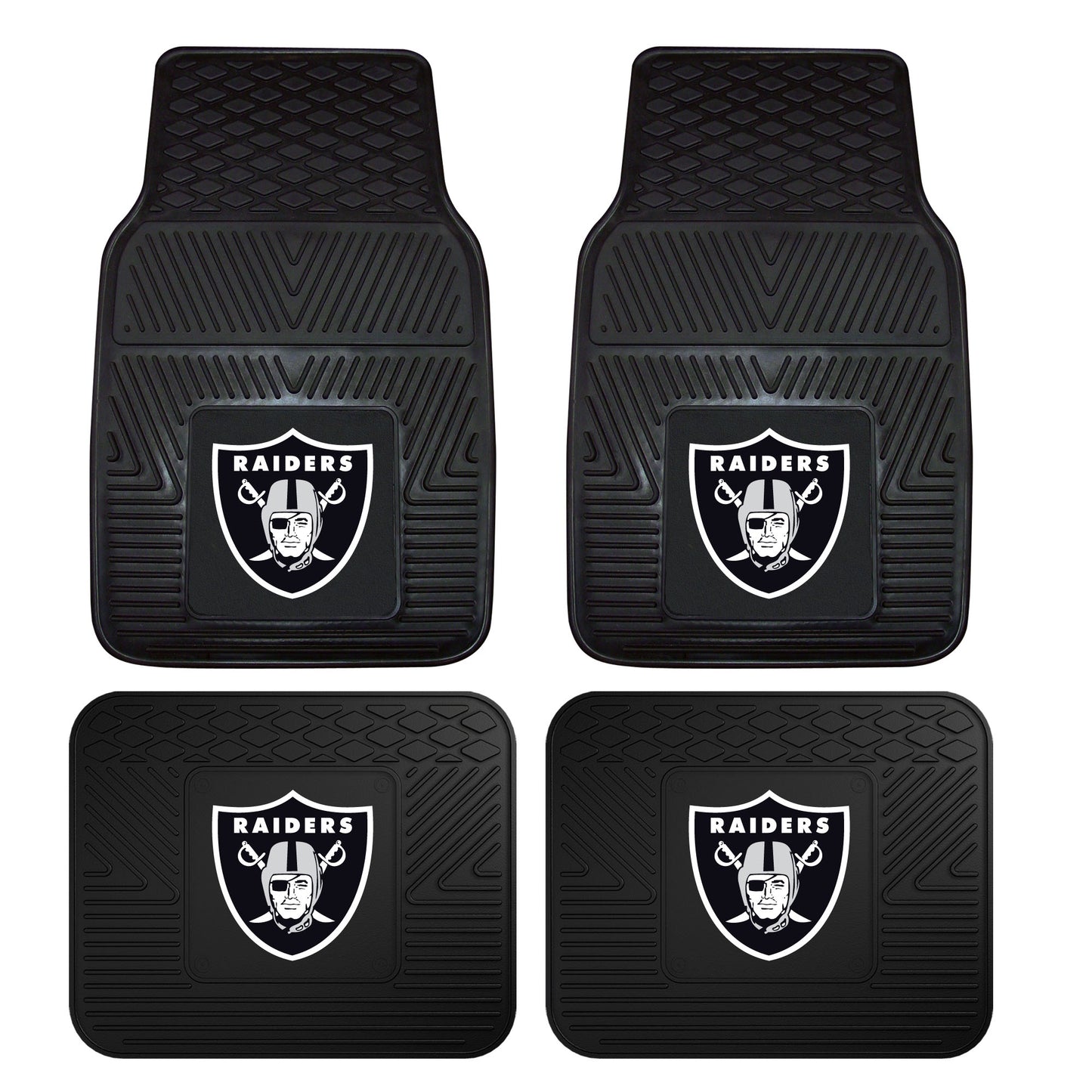 NFL - Las Vegas Raiders 4-pc Vinyl Car Mat Set
