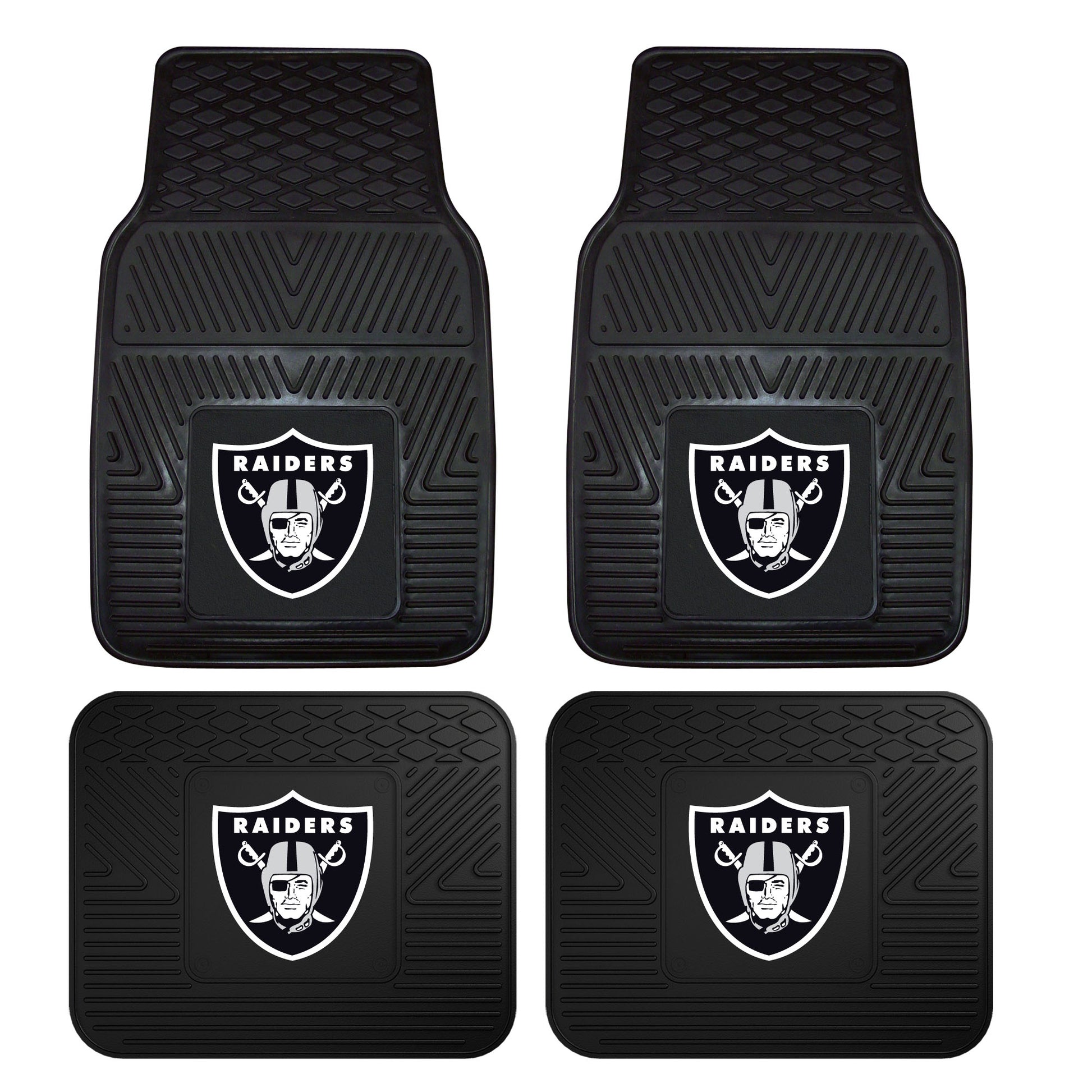 NFL - Las Vegas Raiders 4-pc Vinyl Car Mat Set