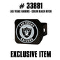 TRINITY NFL - Las Vegas Raiders Color on Black Hitch Cover