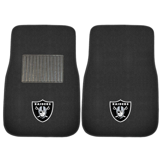 NFL - Las Vegas Raiders 2-pc Embroidered Car Mat Set