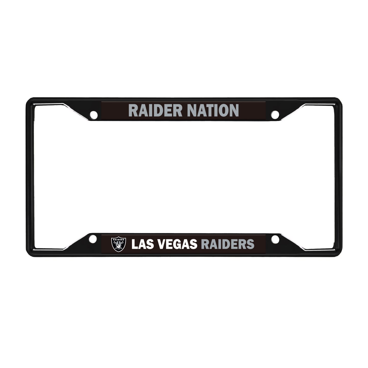 Las Vegas Raiders License Black Trinity Plate Frame