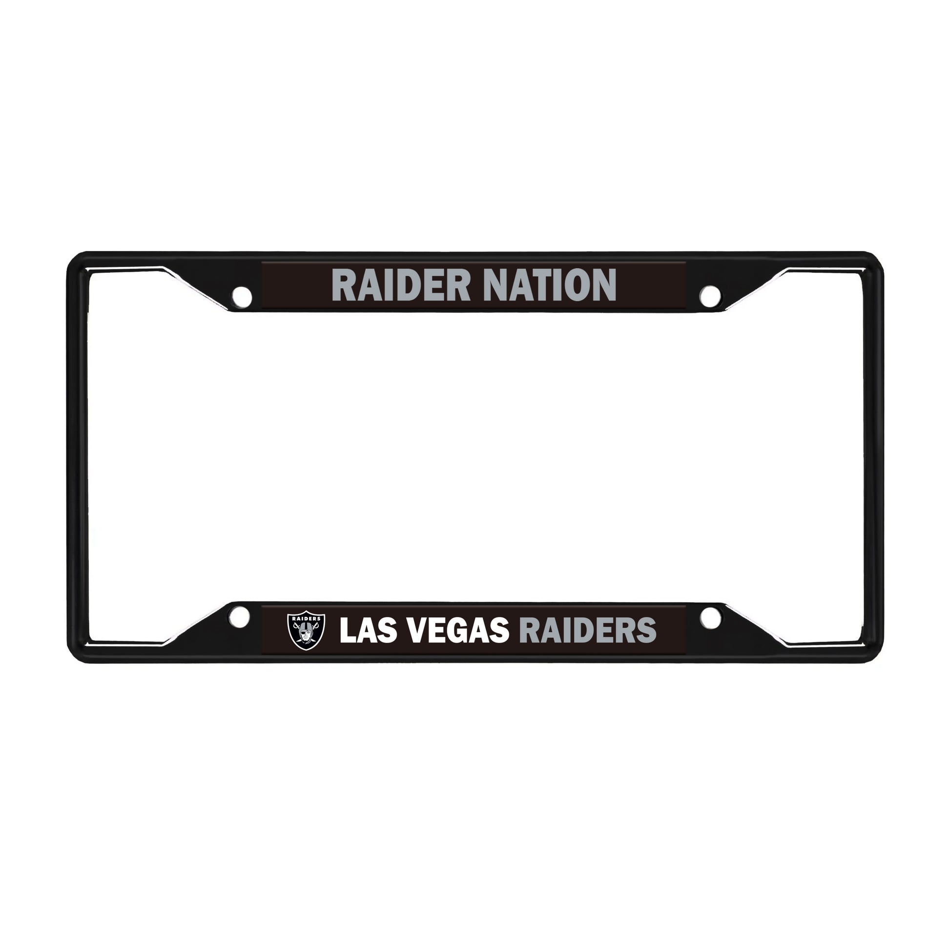 Las Vegas Raiders License Black Trinity Plate Frame